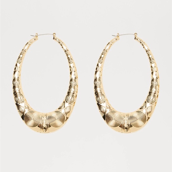 🔥2 for$14🔥 Sol Del Sur Hoop Earrings - Gold - Picture 1 of 3